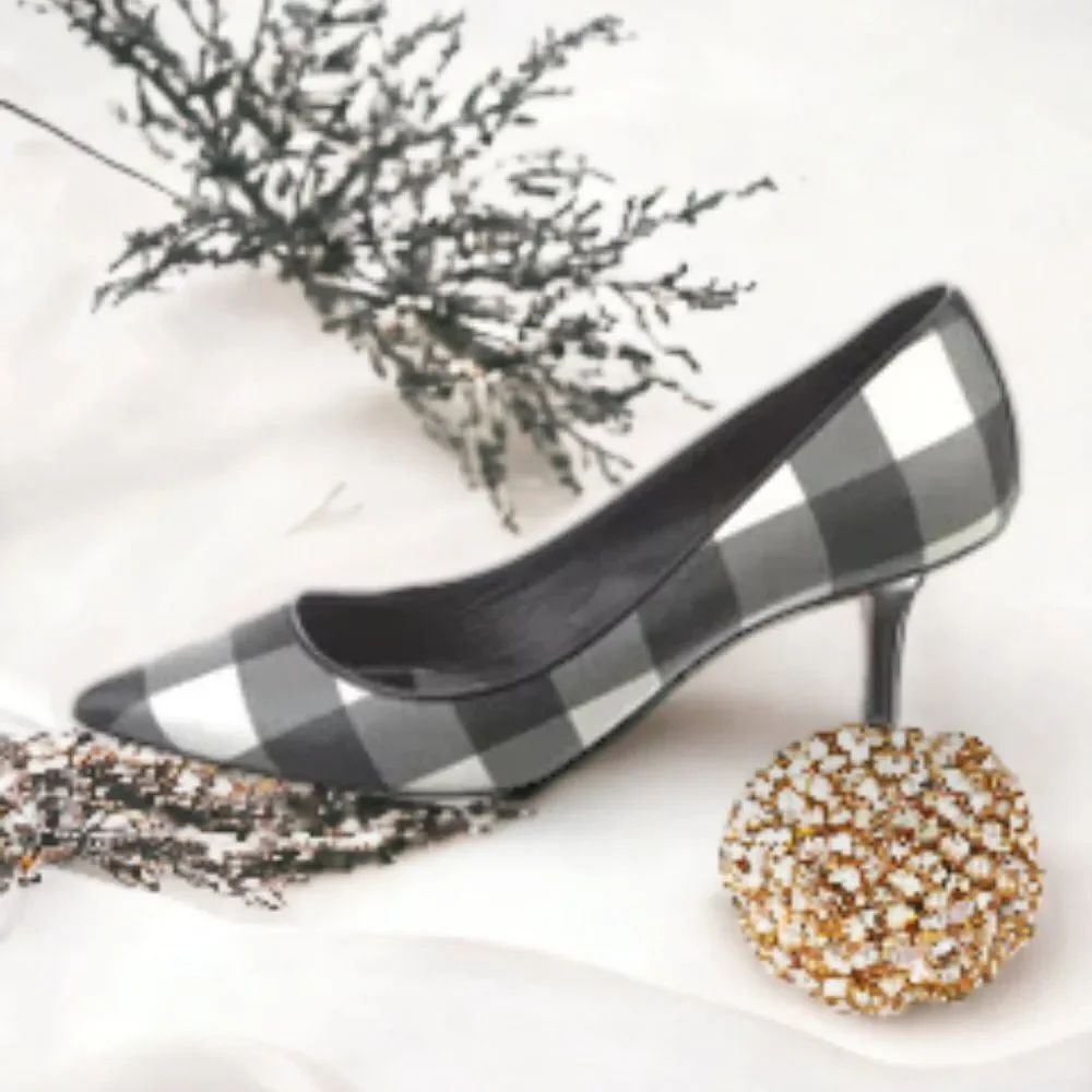 Canvas Plaid Pumps by DOLCE & GABBANA